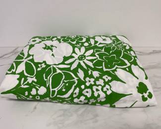 Lot 7317 24 Yards of Vintage Bloomcraft Fabric An Original Screen Print Green Floral