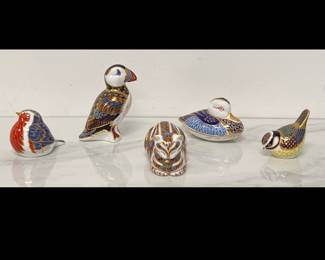 Lot 7351 Vintage Royal Crown Derby Imari Paperweights