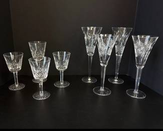 Lot 7021 Waterford Crystal Lismore Champagne Glasses