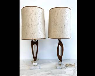 Lot 7577 Mid Century Modern MCM Table Lamps