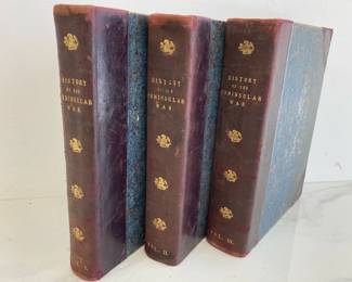 Lot 7580 Vintage Hardcover Collectible Books Robert Southey History of The Peninsular War 3 vols.