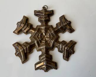 Lot 7502 1977 Gorham Sterling Silver Snowflake Christmas Ornament