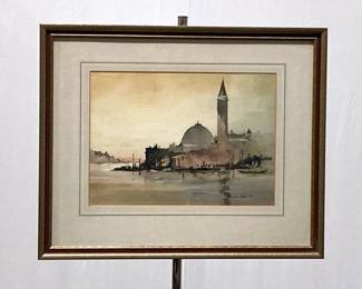 Lot 7478 Watercolor Landscape Wall Art
