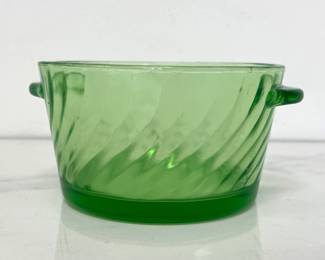 Lot 7387 Vintage Hocking Uranium Glass Dish