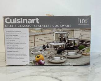 Lot 7494 Cuisinart Chefs Classic Stainless 10 Piece Set