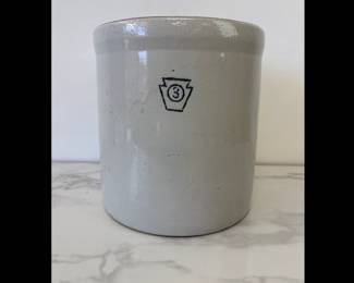 Lot 7450 Vintage 3 Stoneware Crock