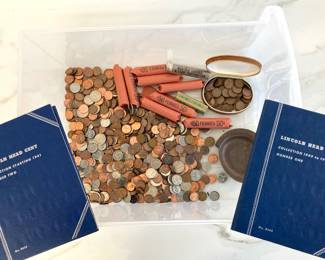 Lot 7532 Vintage Coin Collection and LooseRolled Coins