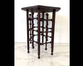 Lot 7440 Vintage Stick Ball Side Table