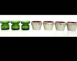 Lot 7404 Dansk Denmark Candle Holders Unmarked Ramekins