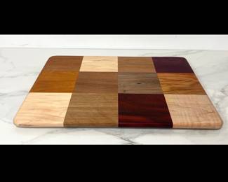 Lot 7357 Artisan Made Mixed Wood Cutting Board
