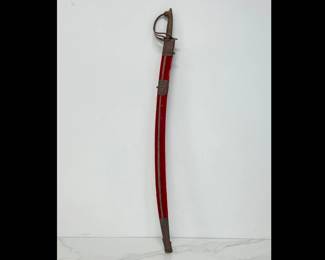 Lot 7359 Decorative Scimitar Sword Made in India Scabbard