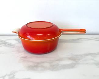 Lot 7525 2 Qt Descoware Belgium Enamel Cast Iron Dutch Oven Pot