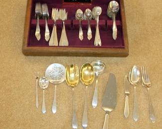 93 pcs. Tiffany Faneuil Sterling Flatware