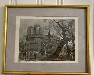 NOTRE DAME PRINT