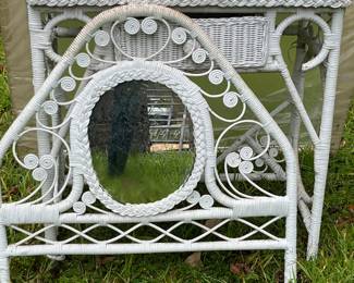 WICKER DRESSING TABLE