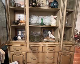 FRENCH PROVINCIAL CHINA CABINET - AS IS PROJECT PIECE