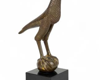 Southern Italian Medieval Style Bronze Falcon By MMA
