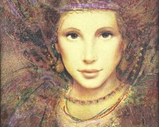 Csaba Markus "Lyrica" Serigraph On Wood