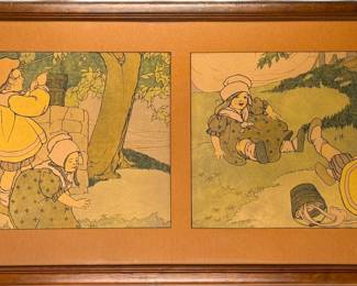 (2) Jack & Jill Prints By Mary Louise Spoor