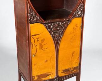 Louis Majorelle Nénuphars Marquetry Cabinet