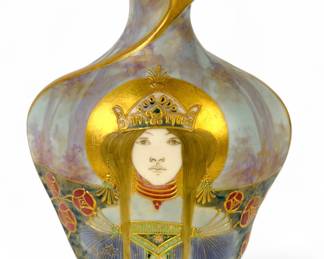 Turn Teplitz Amphora "Summer Queen"