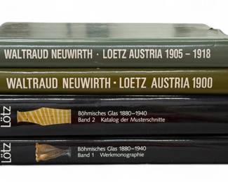 (4) Loetz Art Glass Books