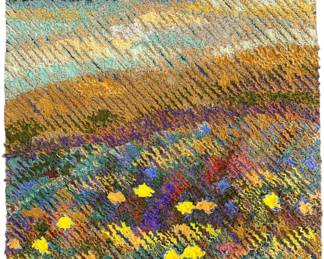 Tim Harding 'Flower Field' Silk Tapestry