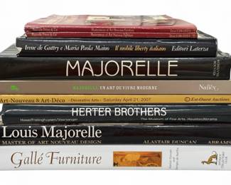 (9) Books on Majorelle & Galle Furniture