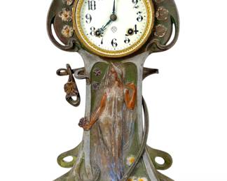Ansonia Clock Co. "Ophelia" Art Nouveau Mantel Clock