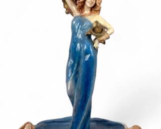 
Monumental Eduard Stellmacher Amphora Centerpiece