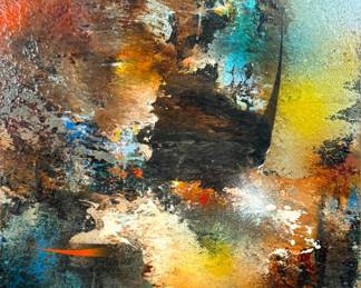 Leonardo Nierman "Capriccio" Oil On Board