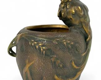 Amphora 'Rooster' Pottery Vase