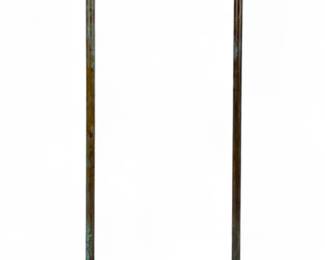 Tiffany Style Bronze & Green Glass