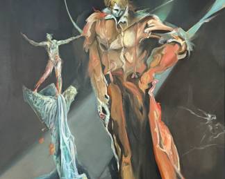 Jean-Pierre Lafrance Surealist Oil On Canvas