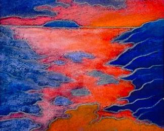 Pam Davis "Land/Lake Impressionist" Pastel on Paper