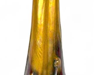 Large Amphora Purple & Gold Pottery Vase