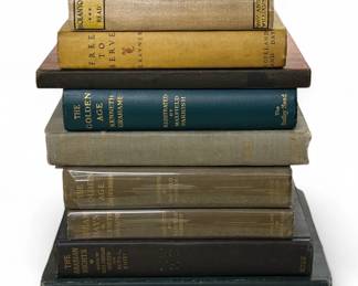 (9) Vintage Books Featuring Maxfield Parrish Images