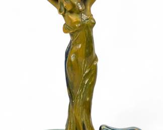 Ernst Wahliss Amphora Art Nouveau Candlestick