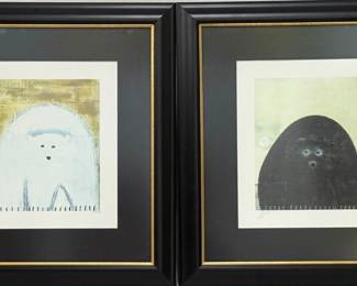 Jimmy Wright "Brownies" & "Gemini" Lithographs