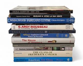 (12) Books on Glass & Pottery