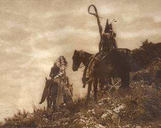 Edward Curtis "The Lookout" Photogravure