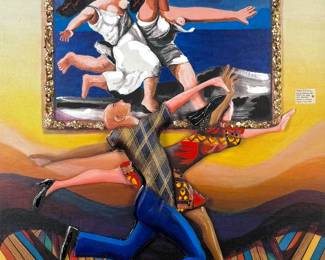 Marcus Glenn "Life Imitating Art" Mixed Media