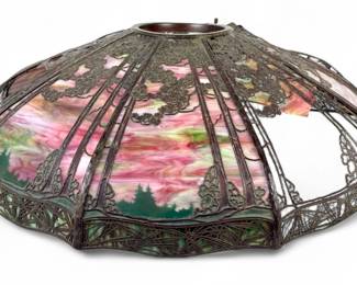 Handel Company "Sunset" Overlay Chandelier (As Is)