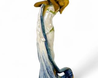 Ernst Wahliss Art Nouveau Austrian Figural Candlestick