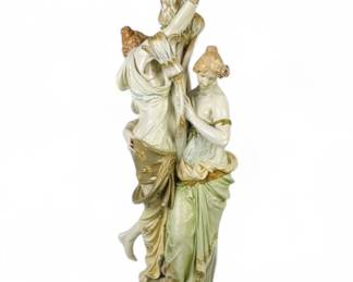Monumental Berlin KPM Figural Compote
