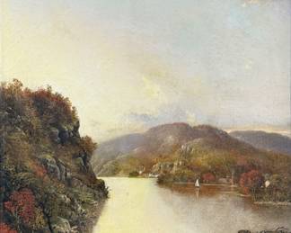 George Douglas Brewerton 'Autumn' Oil On Canvas