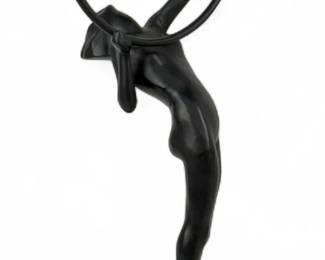 Frankart 'Hoop Girl' Floor Ashtray