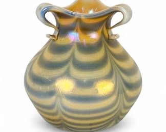 Imperial Glass Rabbit Ear Vase W/ Festoon