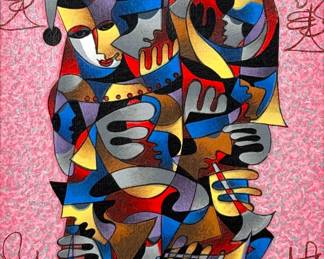 Anatole Krasnyansky "Harp & Horns" Giclee