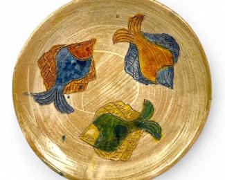 Dolores Porras Mexican Pottery "Fish" Plate